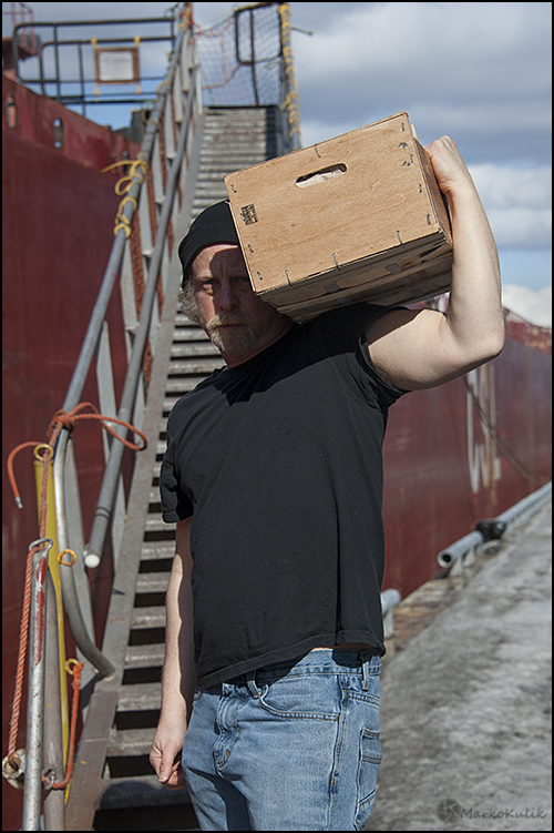 Self Portrait as a Dock Worker by Marko and Carmy - 2013